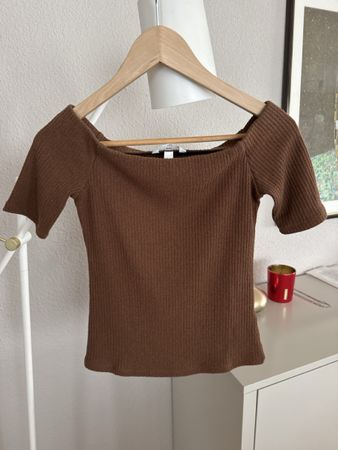 H&M Damen Oberteil braun S