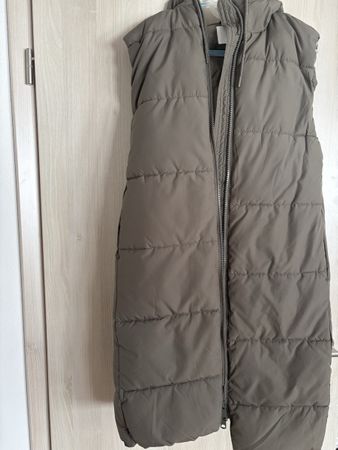 H&M Steppweste mit Kapuze, Khaki, XS, Top Zustand!