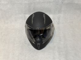 Klapphelm Motorradhelm Schwarz Matt