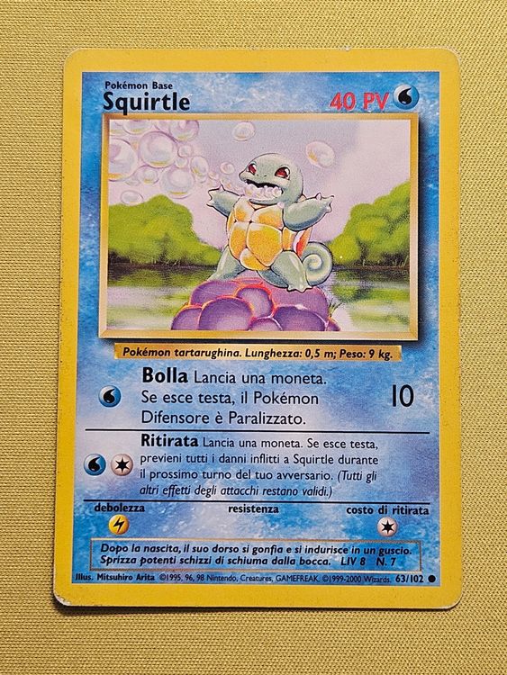1995 pokemon squirtle card Squirtle - Team Rocket