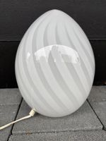 XL vintage Murano glass swirl egg lamp 1970s