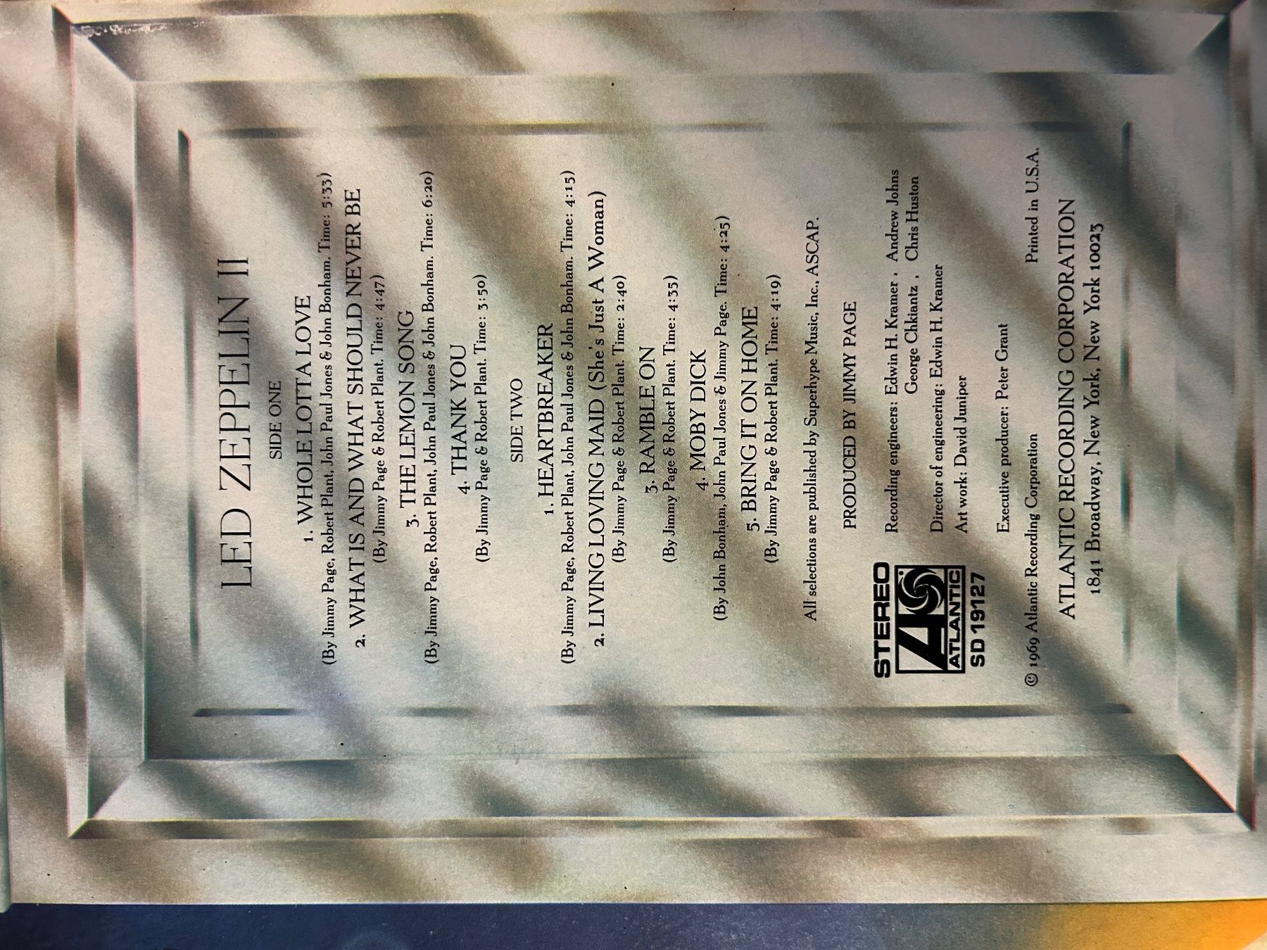 Schallplatten: Led Zeppelin - II LP  Vinyl Klassiker Rock – Gebraucht aus Aesch BL von BlueMusicRecords 3