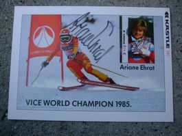 ARIANE EHRAT (CH) SKISTAR AUTOGRAMMKARTE