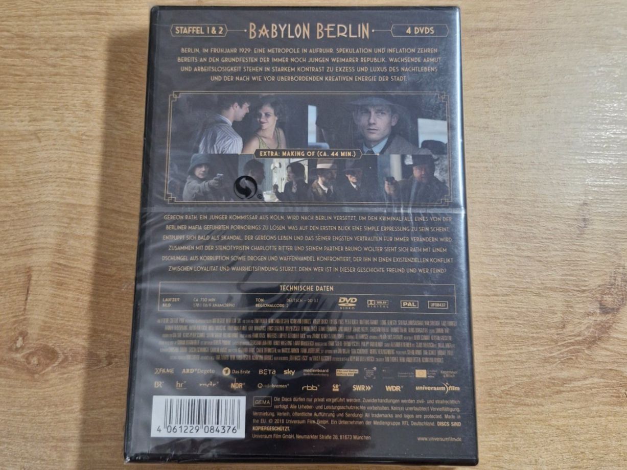 Alle DVDs: Babylon Berlin - Staffel 1+2 NEU OVP DVD – Neu und originalverpackt aus Pfungen von Whitie 1