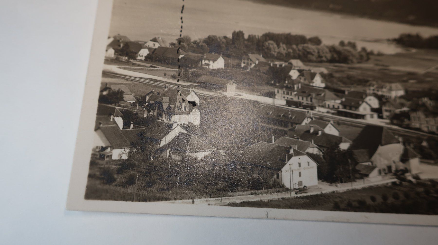 Cartoline postali: Landeron et lac de Bienne  1925 – Usato da Cormoret venduto da Pascalll2001 3