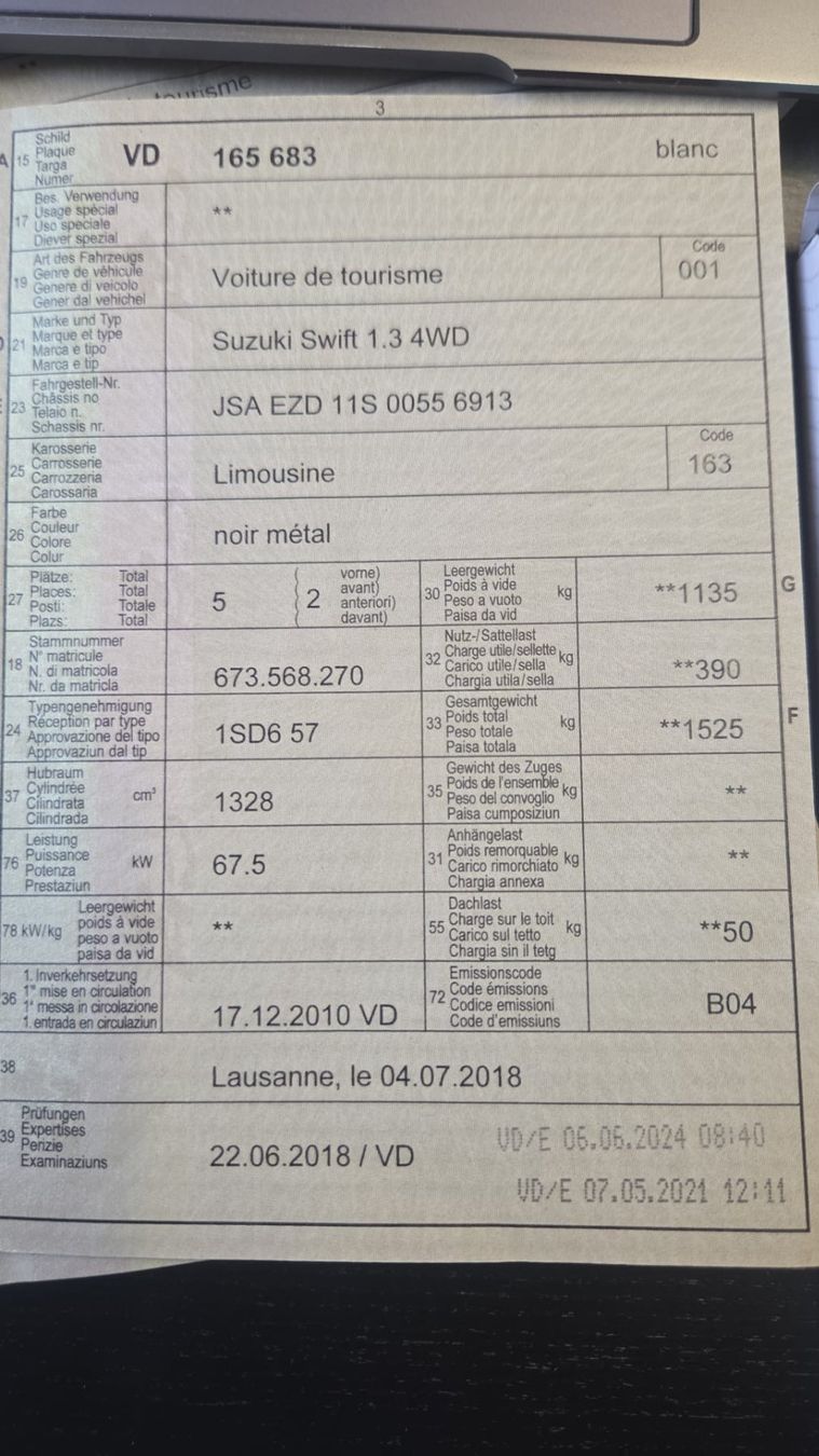 Suzuki Autos: Suzuki Swift 1.3 4x4 – Gebraucht aus Romanel-sur-Morges von Haze_ 9