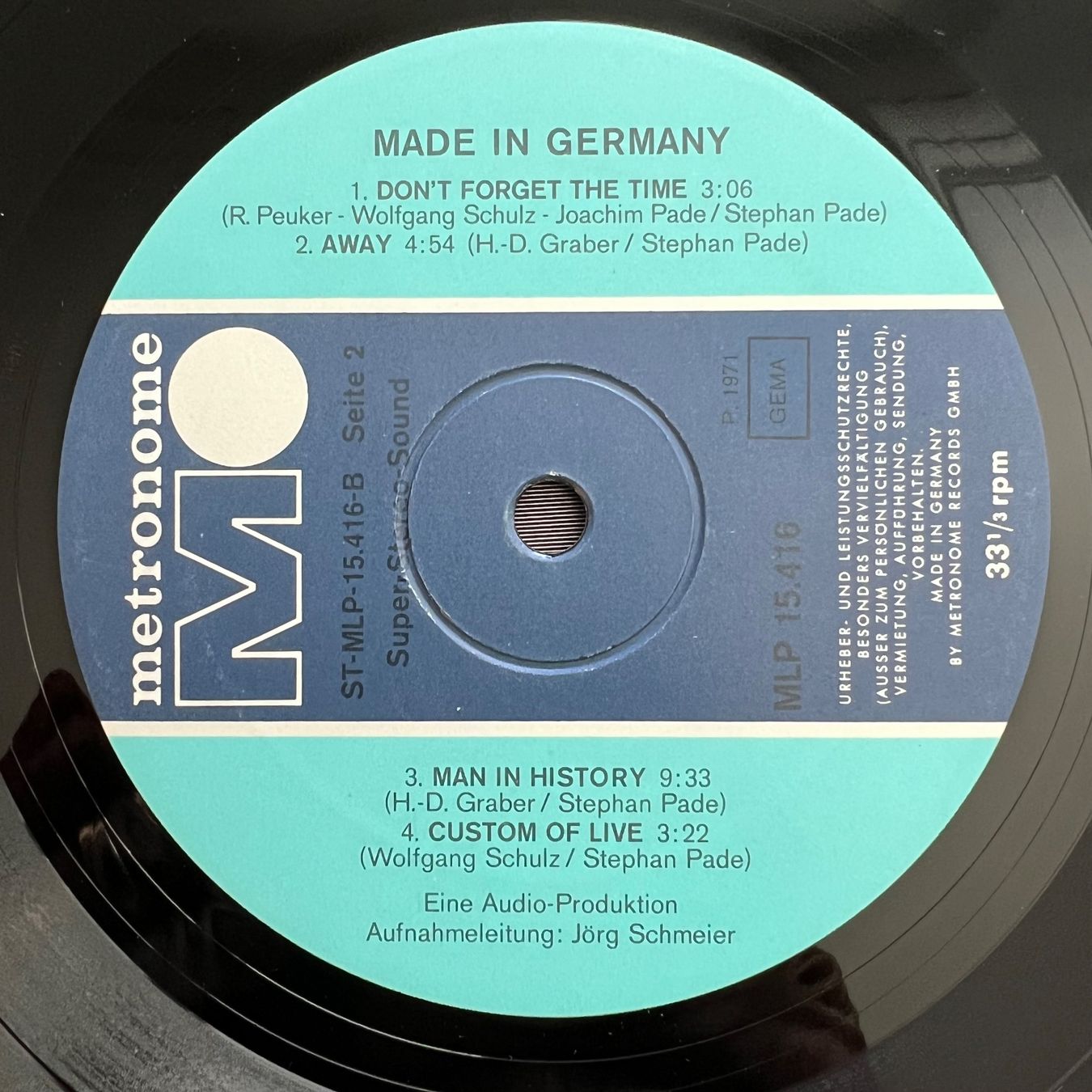 Dischi in vinile: Made In Germany - Same / 1. D-Press. 1971 – Usato da Gais venduto da soundcave57 1