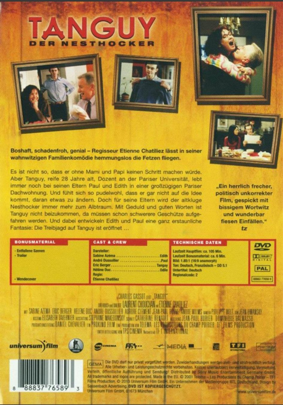 Alle DVDs: Tanguy - Der Nesthocker – Gebraucht aus Brunnen von Barfly5 1