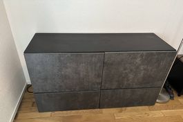 Sideboard BESTÅ in Betonoptik  120 cm