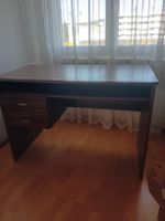 Schreibtisch Holzoptik mit zwei Schubladen