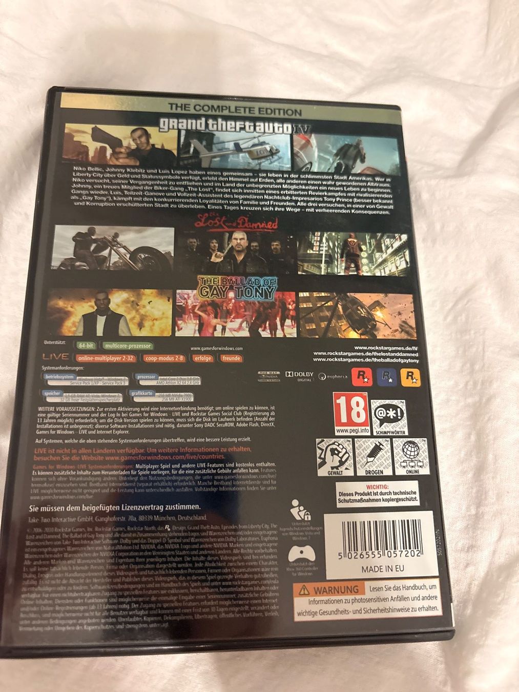 Giochi: PC Spiel Grand Theft Auto IV The Complete Edition – Usato da Dietikon venduto da Lidija0 1