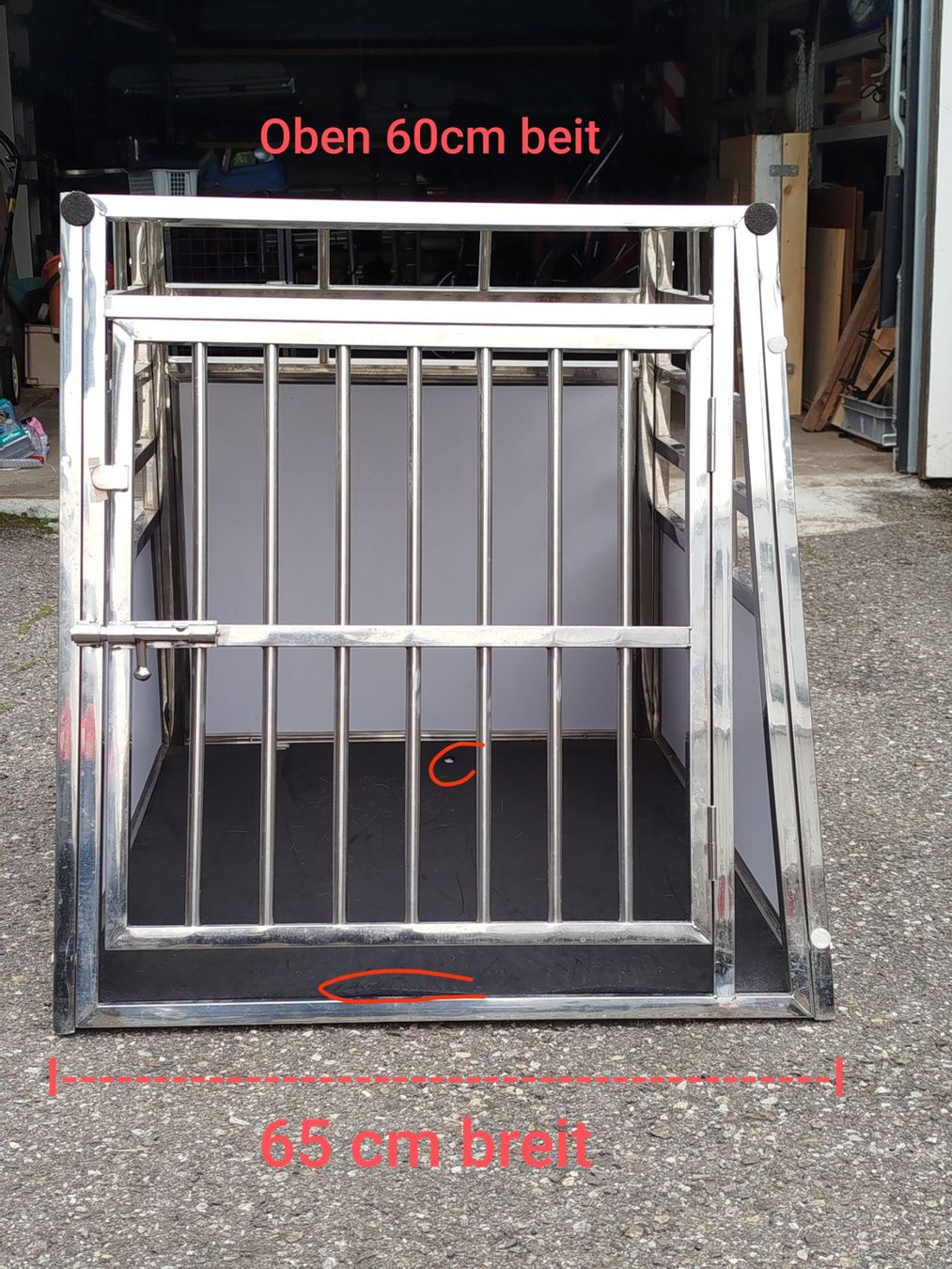 Gabbie, trasporto & Sicurezza: Alu Hundebox, 65cm x 82cm – Usato da Menziken venduto da Tapele 2