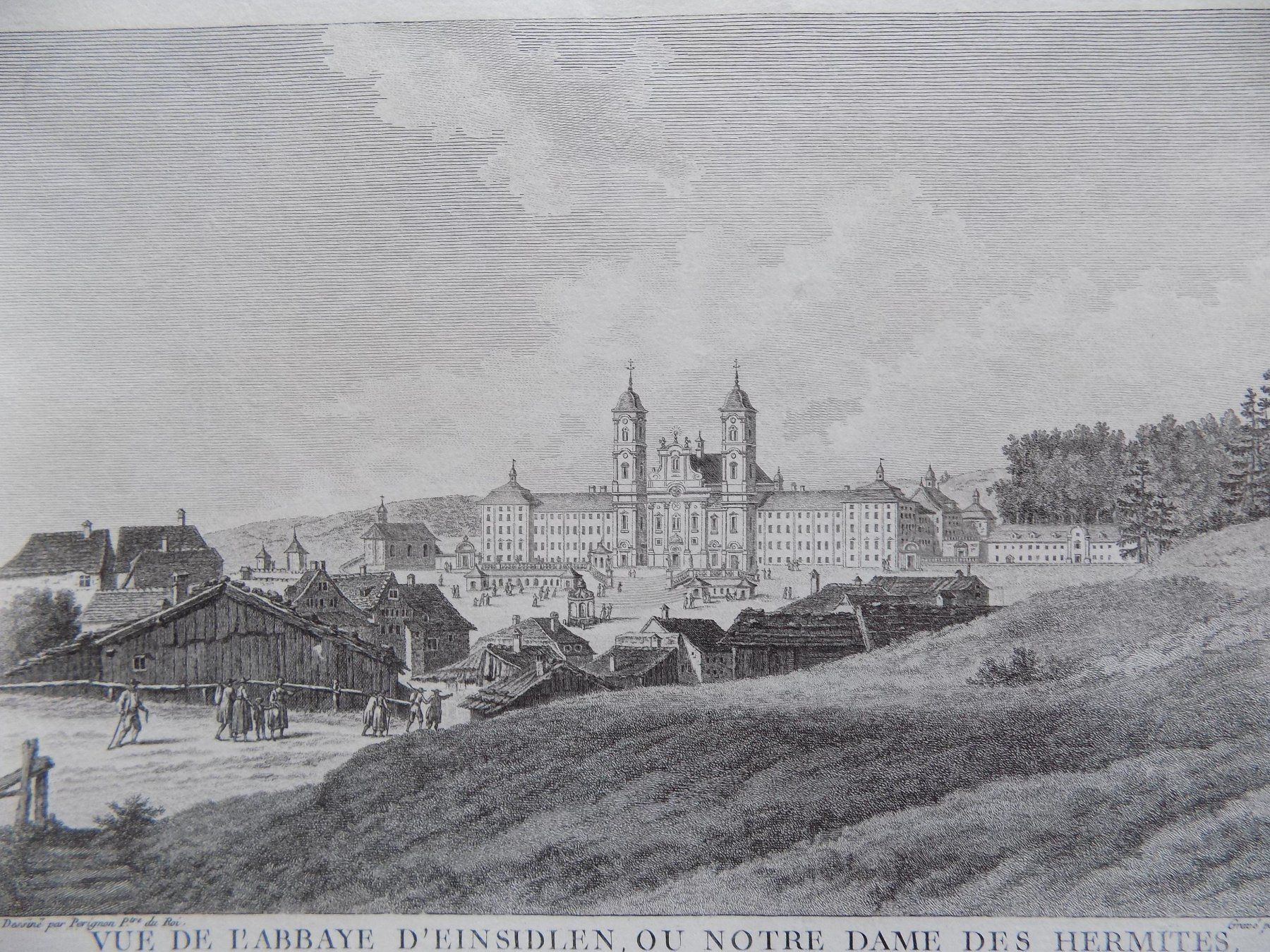 Gravures: Vue de l'abbey Einsiedeln – D'occasion à Risch par Rischli15 1