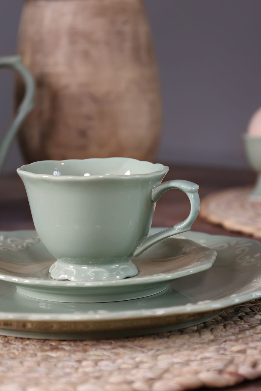 Tazze: Kaffeetasse mit Untertasse "Provence", Chic Antique – Nuovo e nell'imballaggio originale da Innertkirchen venduto da Glatthard-Interior 1