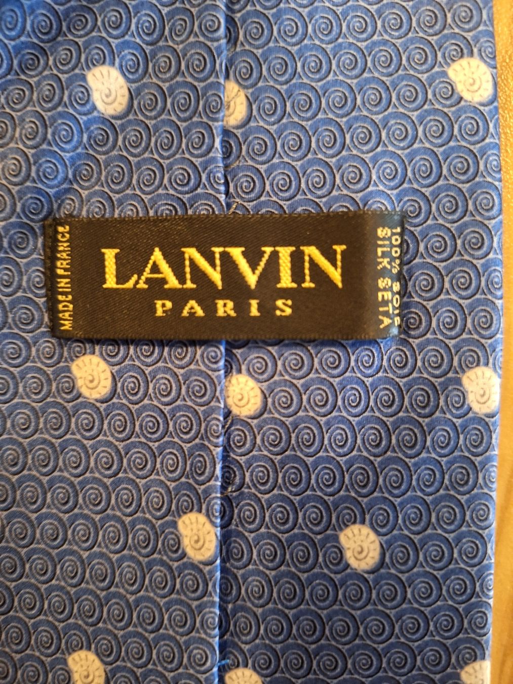Lanvin Cravatte: LANVIN cravate Bleu roi – Usato da Genève venduto da mbest01 3