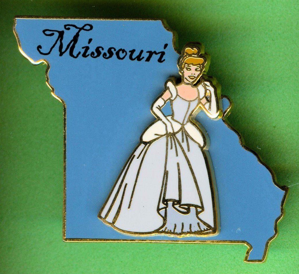 Disney Placchette & Badge: Disney   Cinderella  Staat Missouri – Usato da Winterthur venduto da Sammleroase