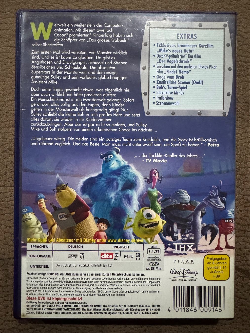Alle DVDs: Die Monster AG – Gebraucht aus Dietikon von MuNathy 1