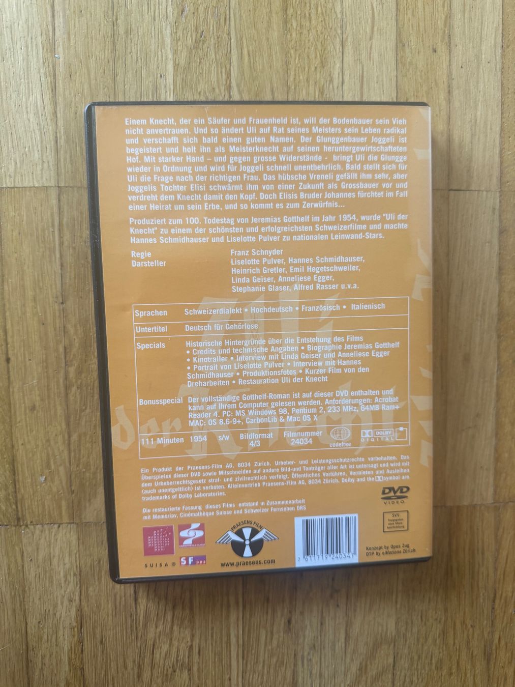 Tutti i DVDs: ULI DER KNECHT. (DVD) SCHWEIZER KLASSISCHE – Usato da Basel venduto da san_2qlq 1
