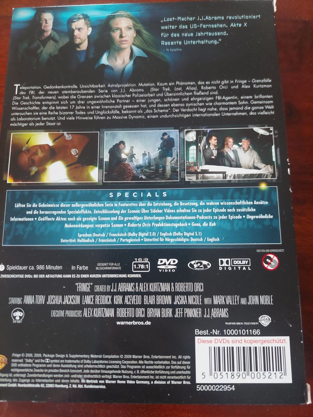 Tutti i DVDs: Fringe Serie Staffel 1 DVD – Usato da Beckenried venduto da Havacola 3