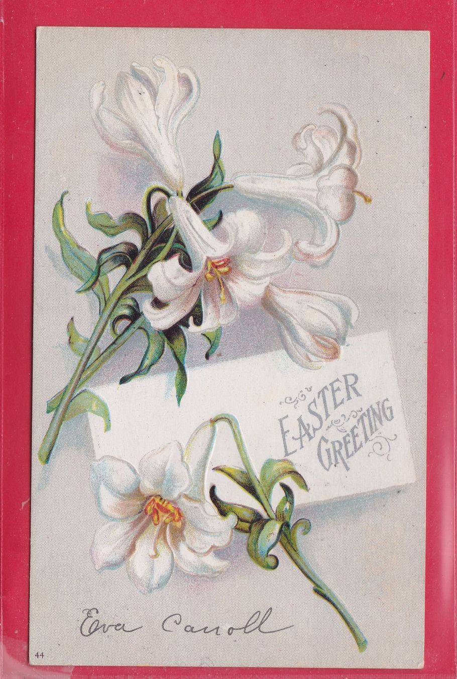 Cartoline postali: PRÄGEKARTE, EASTER GREETING, 28.3.1907 – Usato da Oberrieden venduto da Gebirgsstelze