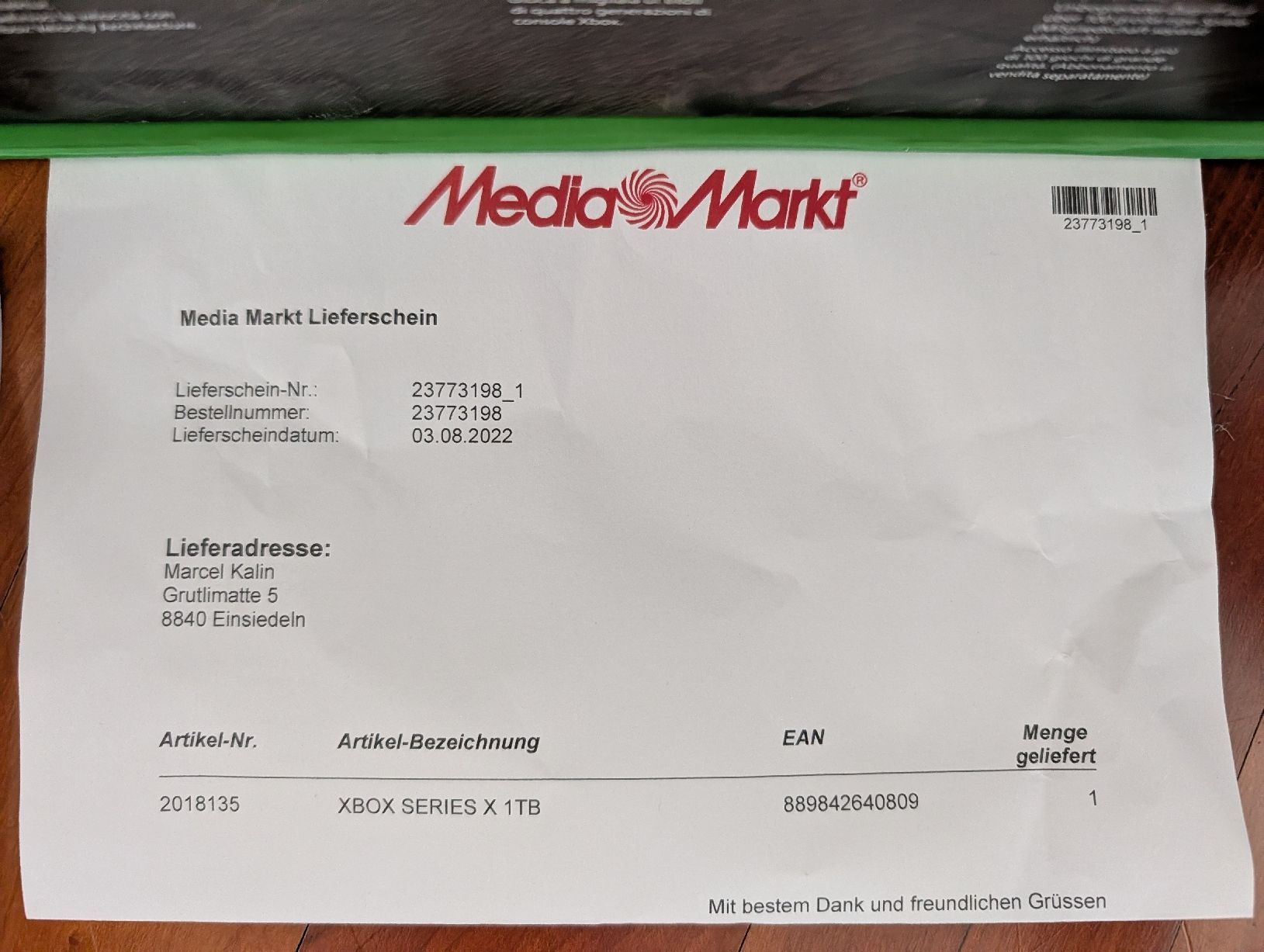 Microsoft Console: XBOX Series X / 1 TB – Usato da Einsiedeln venduto da Arizonier 1