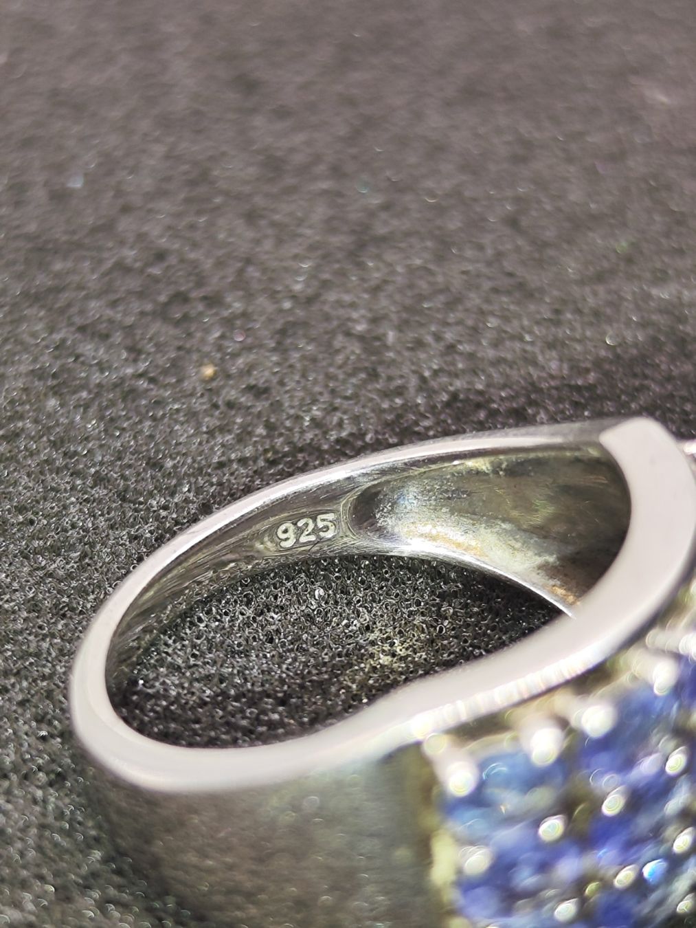Anelli: Vintage 925er Silber Ring mit Tansaniten Top – Usato da Steffisburg venduto da mat_8s7d 6