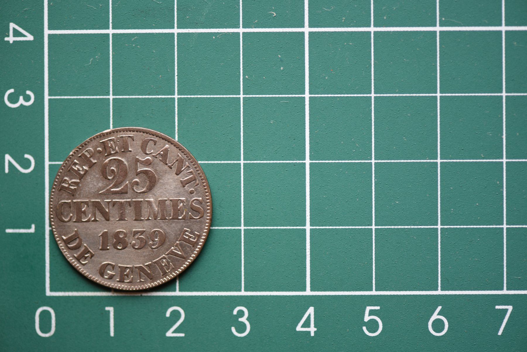 Tutti le monete: kantonsmünze genf-münzsystem 25 centimes 1839 – Nuovo (secondo la descrizione) da Laupen BE venduto da Gufi57