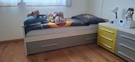 Lit gigogne enfant 2-en-1 avec 2 matelas (dont Wellpur Gold)