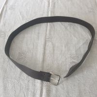 Gürtel, Kunstledergürtel dunkelbraun mit Schnalle 95cm