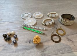 Perlen Armreife Armband Ohrringe Ring
