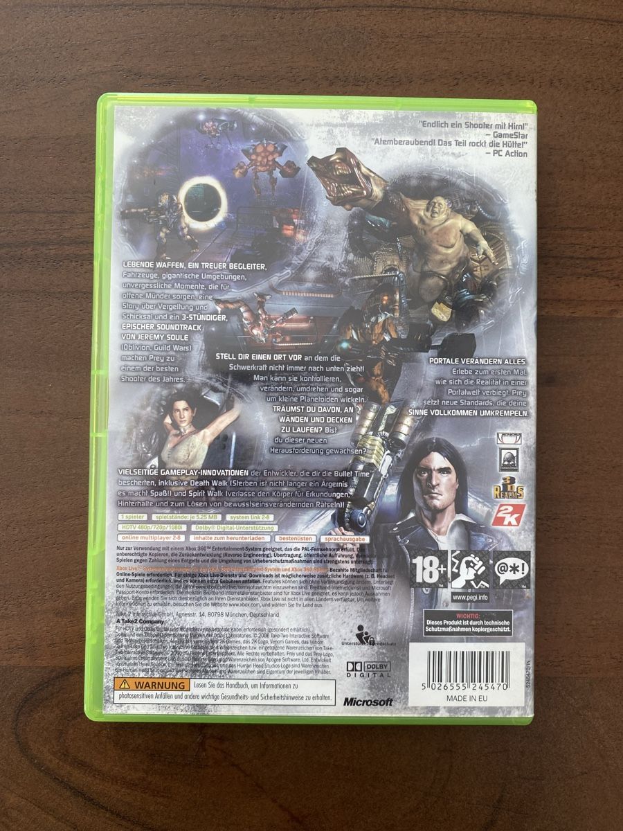 Microsoft Giochi: PREY für Xbox 360 – Usato da Thunstetten venduto da Virus_33 2