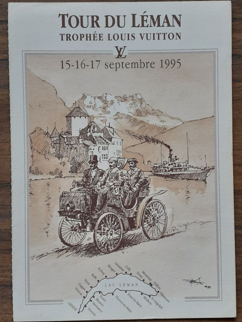 Ansichtskarten: Ansichtskarte Trophée Louis Vuitton, Lac Léman 1995 – Gebraucht aus Mörschwil von aik_x8mc