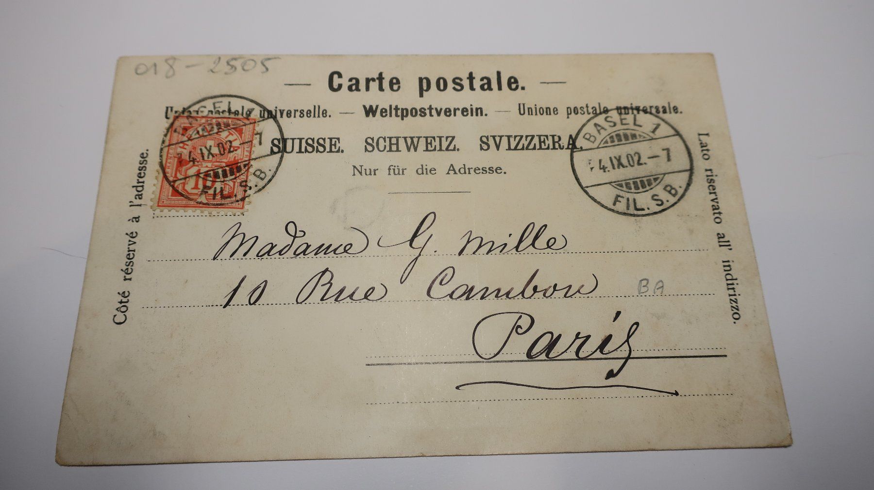 Cartoline postali: Gruss aus Basel Neues Rathaus  1902 – Usato da Cormoret venduto da Pascalll2001 2