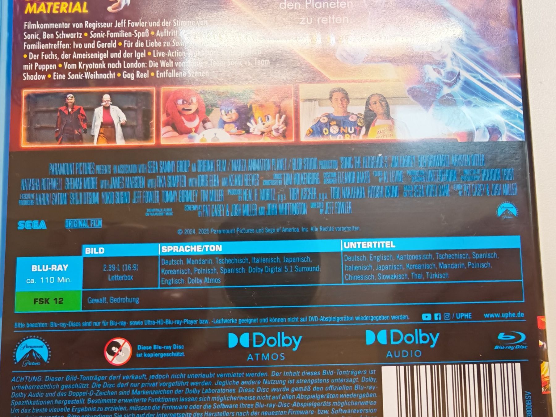 Tutti i DVDs: Sonic the Hedgehog 3 – Usato da Liestal venduto da Kratzilla 3