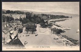 AK Ouchy, Le Quai, 1908