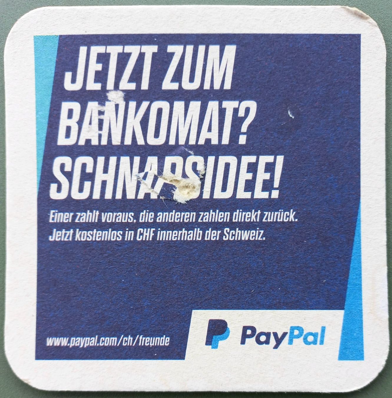 Dessous de verre: Bierdeckel - PayPal - CH – D'occasion à Niederuzwil par lubimaja 1
