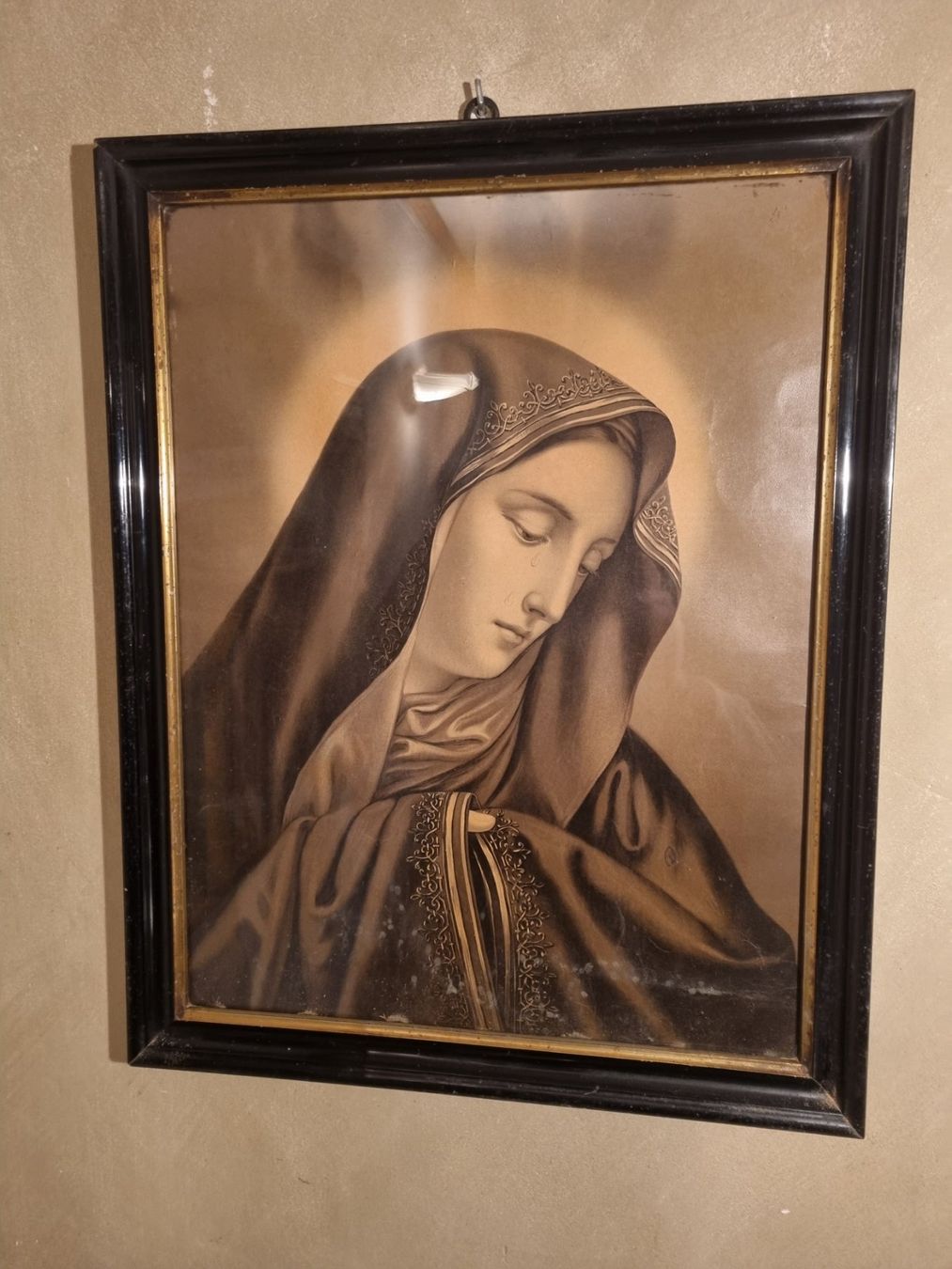 Foto & Immagini: antikes Bild mit altem Glas (Luftblasen) – Usato da Fürstenaubruck venduto da PizBeverin2018 1