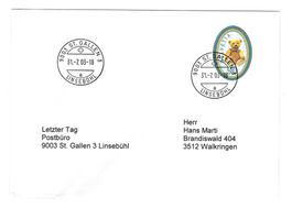 Letztagsbrief: Schliessung Poststelle 9003 ST.GALLEN 3
