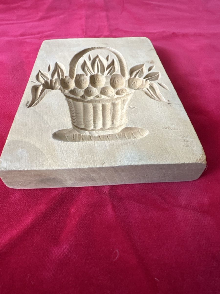 Teglie da forno: Holzmodel, Springerle Model, Korb mit Früchten oder Blumen – Usato da Zürich venduto da Chaeffeler 1