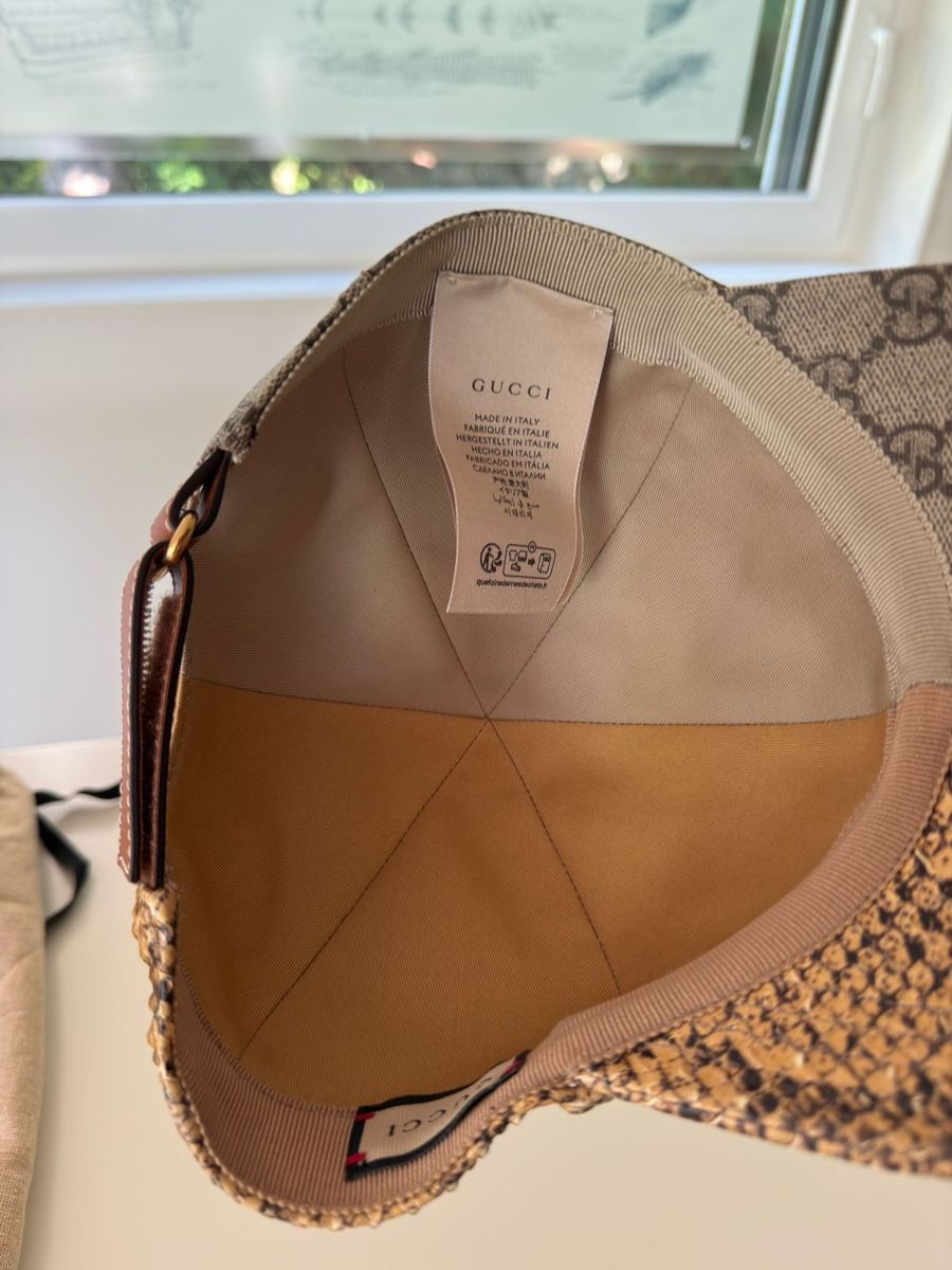 Gucci Sonstige Kleidung & Accessoires: Gucci Cap Phyton Leder – Neu (gemäss Beschreibung) aus St.Gallen von matmaf 1