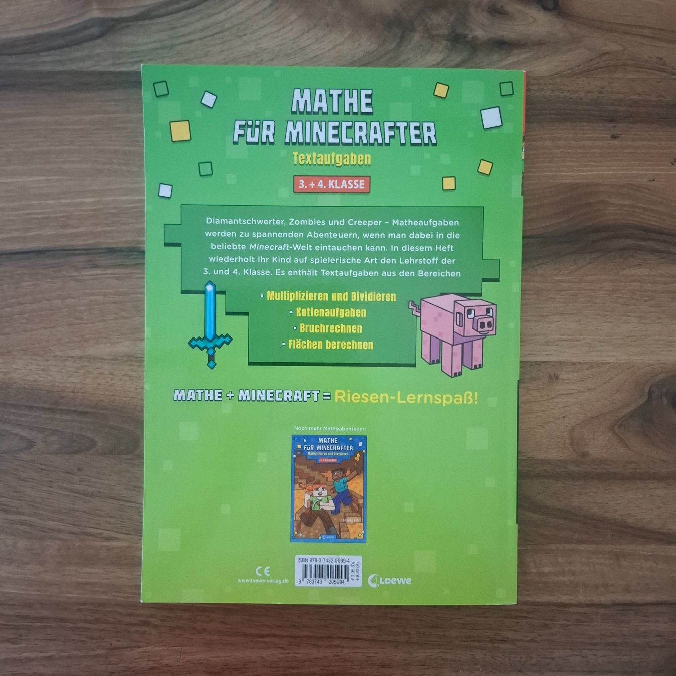 Libri: Mathe Lernbuch 3./4. Klasse "Minecraft", NEU! – Nuovo (secondo la descrizione) da Sisseln AG venduto da Tropea4334 1