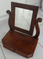 Miroir de courtoisie d’époque avec tiroir (vintage)