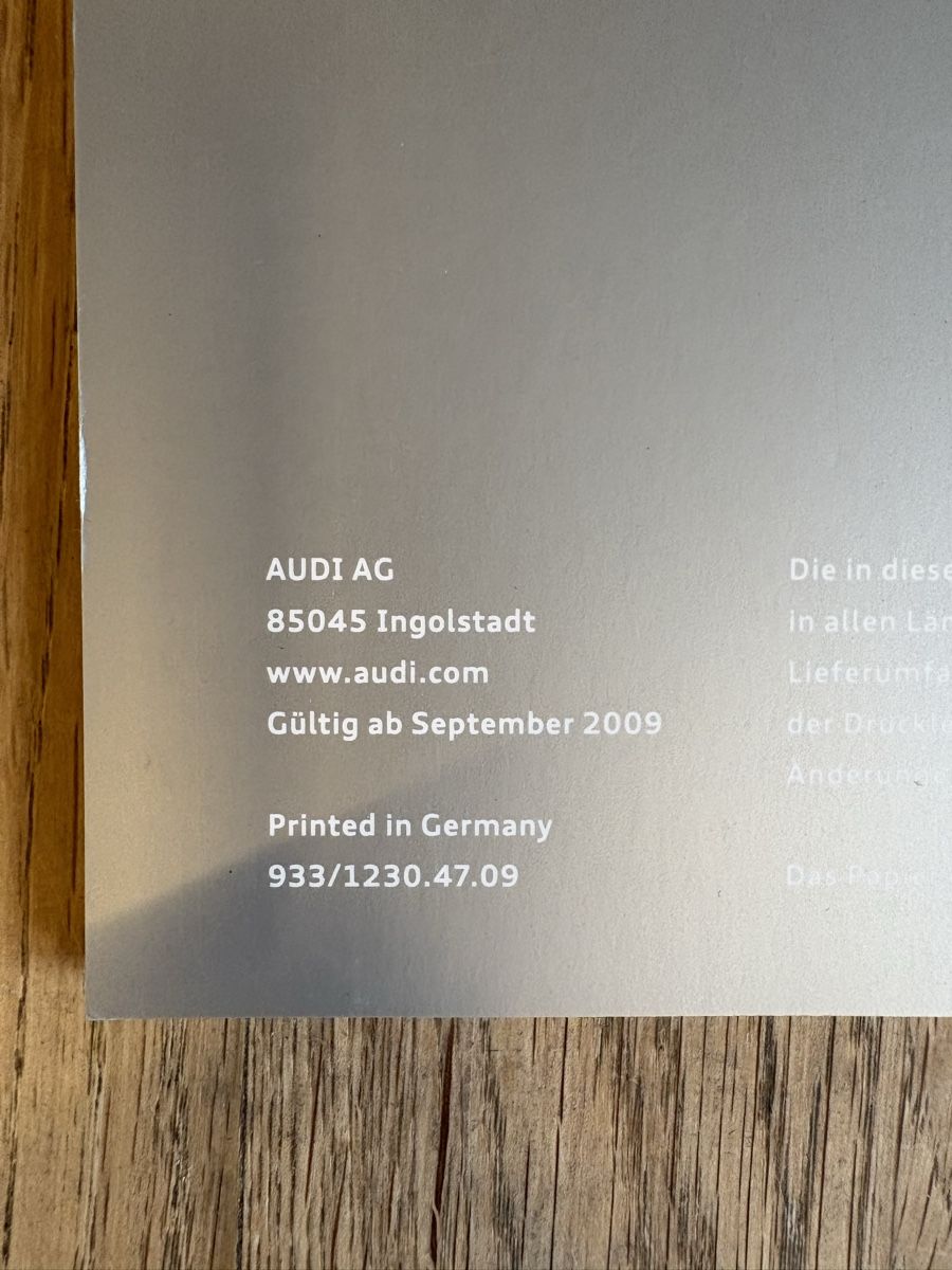 Audi Documenti: Audi S4 Prospekt Broschüre, Original! 2009 oder 2010 – Nuovo (secondo la descrizione) da Freienstein venduto da Golfbueb 1