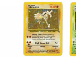 Pokemon Card Fossil - Hitmonlee 7/62 Rare Holo EN