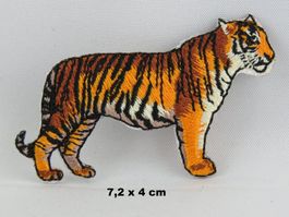 TIGER - Aufnäher - Aufbügler - Stickerei - 7,2x4cm