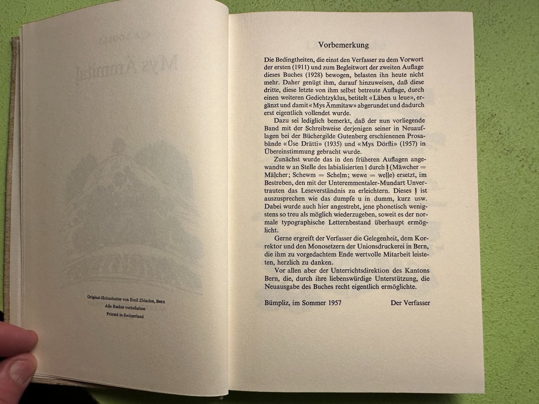 Libri: C. A. Loosli: Mys Ämmital. – Usato da Zürich venduto da allp 2