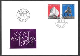 FDC Serie 556-557 Europamarken 28.3.1974 schön illustriert