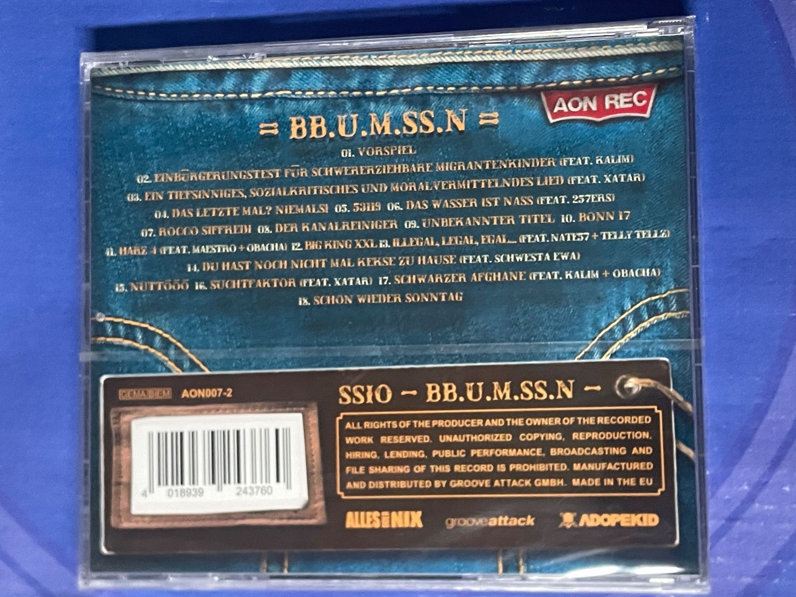 CD: SSIO - BB.U.M.SS.N – Usato da Muri b. Bern venduto da AdidasCollector 1
