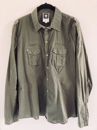 G-Star RAW Hemd ‚Legion Slim Shirt‘, Damen, XL, oliv