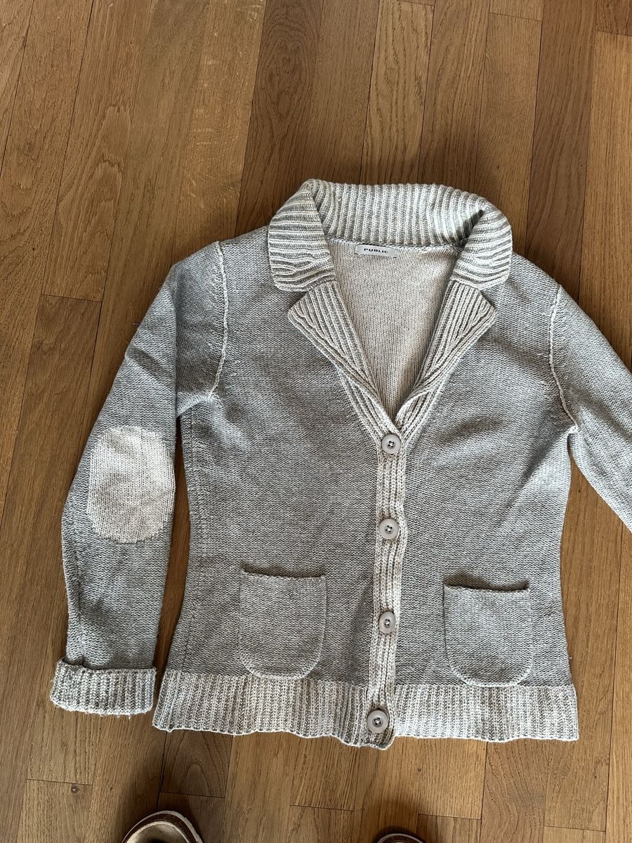 Jacken: Public Strickjacke, hellgrau- grau, sehr edel, Marke: Public – Gebraucht aus Bern von fluffy07 3